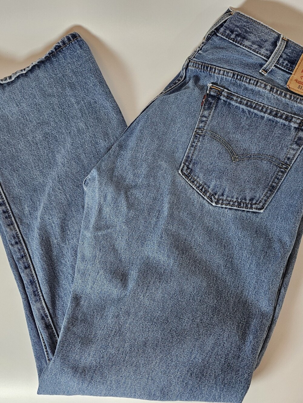 Levi’s 517 Jeans Men Fits 38x34 Faded Blue Bootcut Denim Western Cowboy Retro